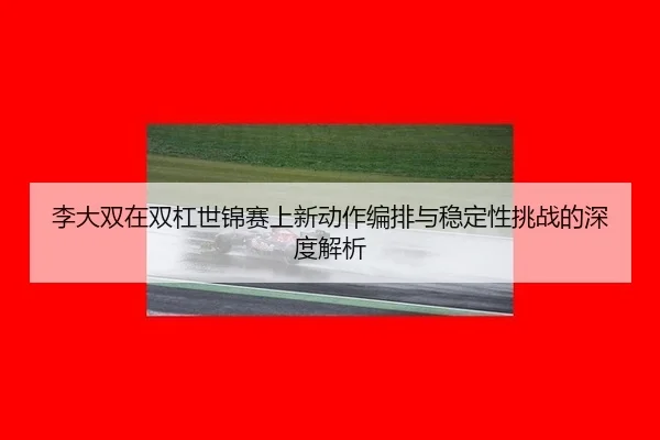 李大双在双杠世锦赛上新动作编排与稳定性挑战的深度解析
